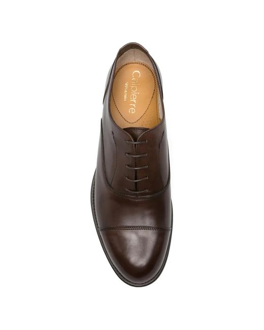 Oxford Stringate di Calpierre in Brown da Uomo