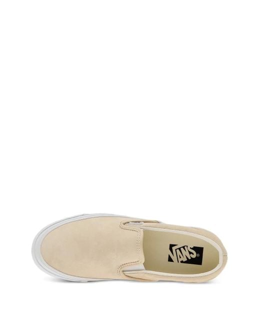 Vans White Lx Classic Slip-On Sneakers