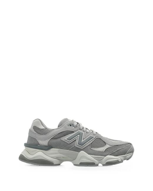 New Balance Gray 9060 Mesh-Panel Sneakers