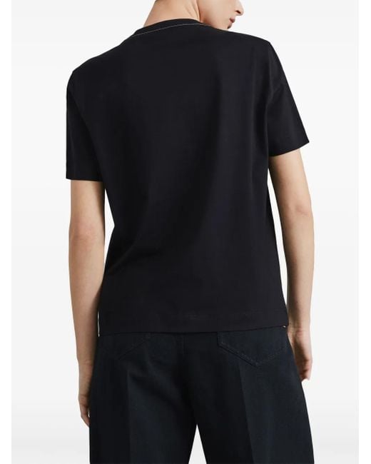 Brunello Cucinelli Black Jersey T-Shirt