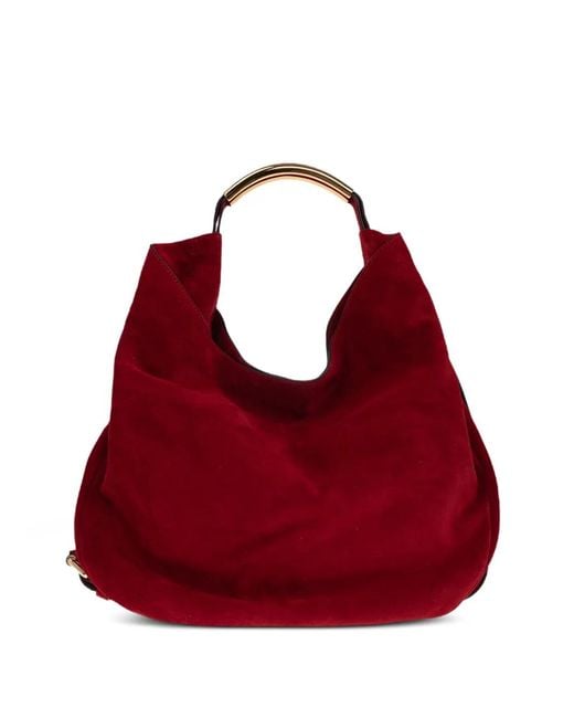 Moschino Red Handle Me Ring Handle Shoulder Bag