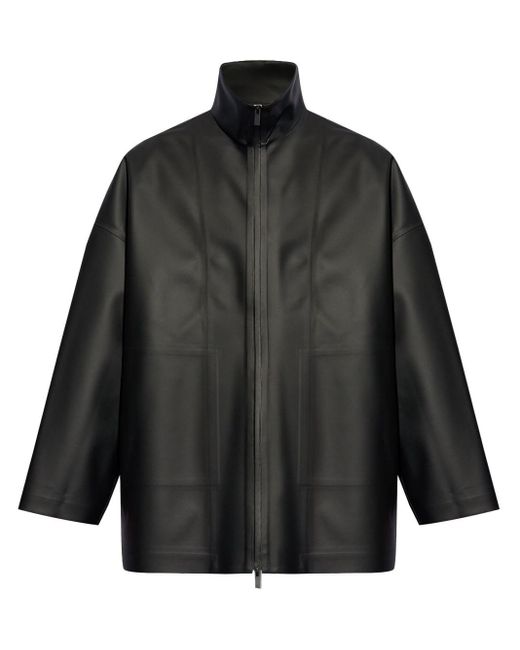 Fear Of God Black High-neck Faux-leather Jacket for men