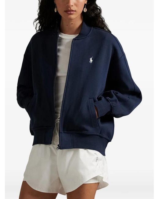 Polo Ralph Lauren Blue Zip-Fastening Pocket Sweatshirt
