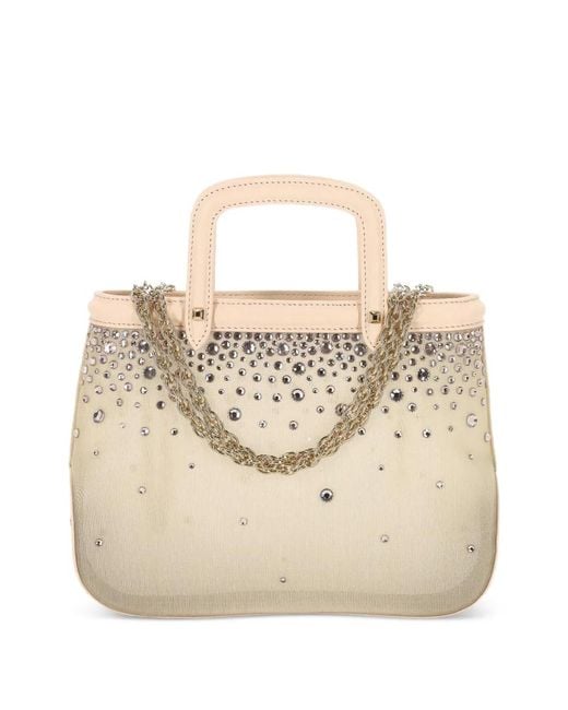 Rodo Natural Crystal-Embellished Tote Bag