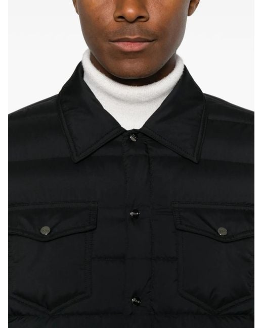 Herno Black Quilted Padded Jacket for men