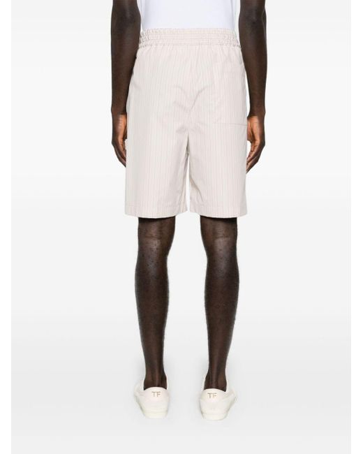 Lardini Gestreepte Shorts in het White voor heren