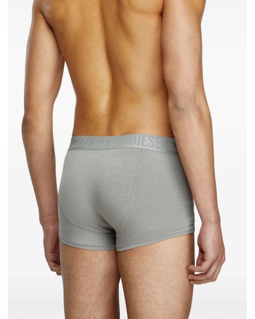 DIESEL White Benjamin-D-Mono Boxers (Pack Of Three) for men