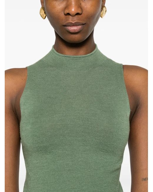 Bompard Green Haut En Maille Uni