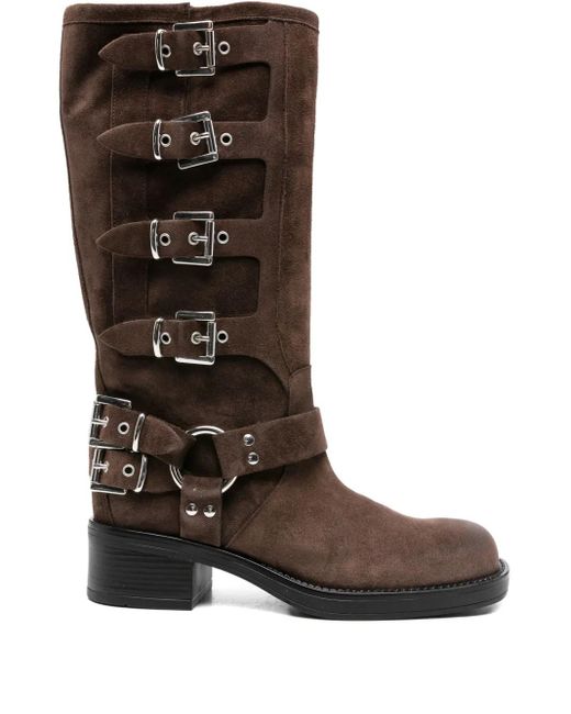 Bottines Windsor 45 Mm En Daim GISÉL MOIRÉ en coloris Brown