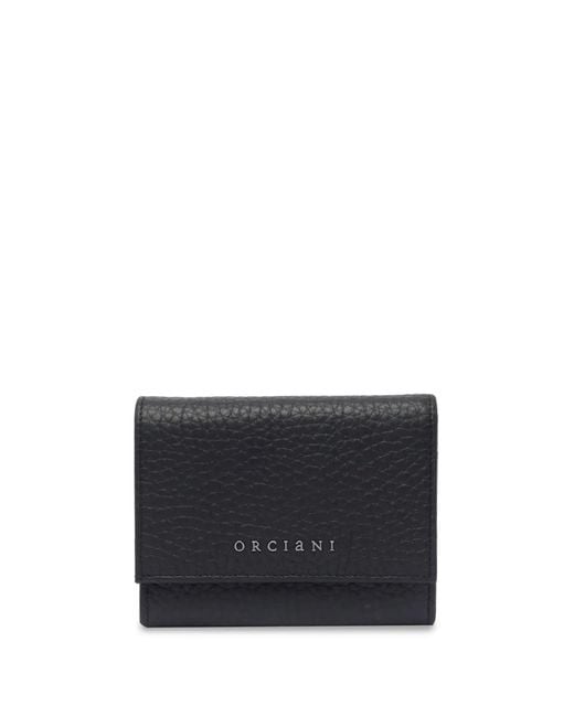 Orciani Blue Logo-Lettering Wallet
