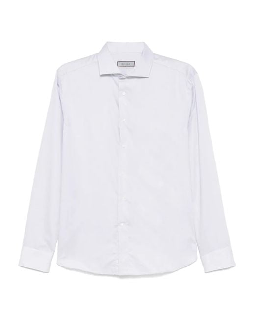 Canali White Cotton Shirt for men