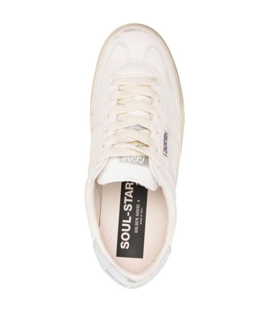 Golden Goose Deluxe Brand Soul-star Leren Sneakers in het White