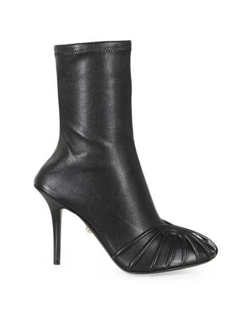 ALEVI Black Karen Caged Ankle Boots