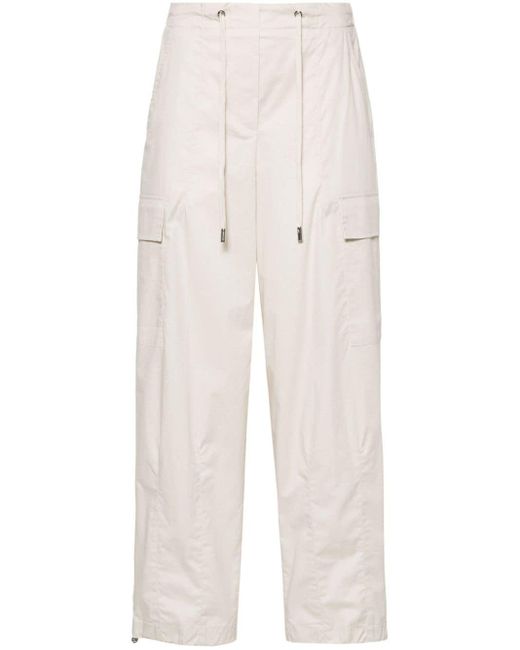 Peserico White Textured Cargo Pants