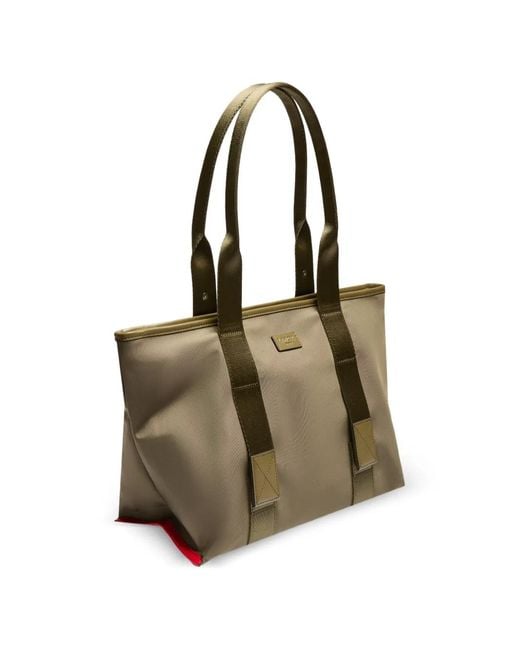 Lancel Natural Medium Mistral Rollable Zip Tote Bag