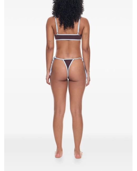 Myra Swim White Nyah Side-Tie Bikini Bottoms