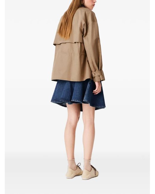 Maje Brown Coat With Removable Lining