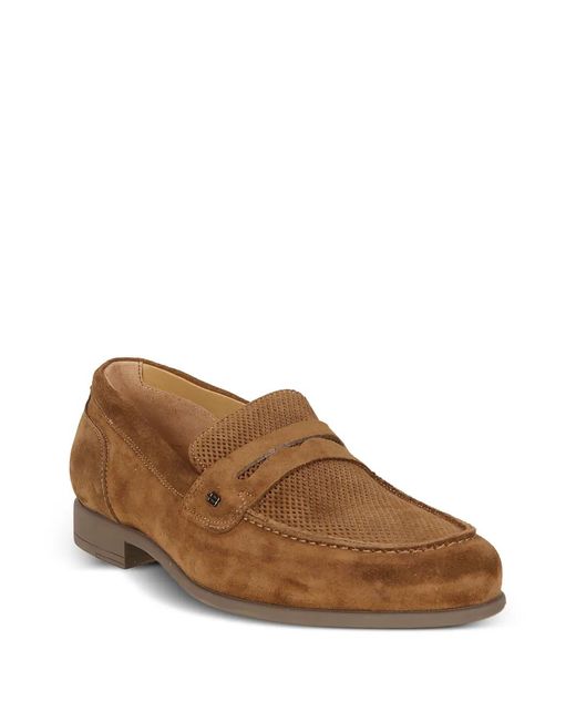 Baldinini Brown Suede Loafers for men