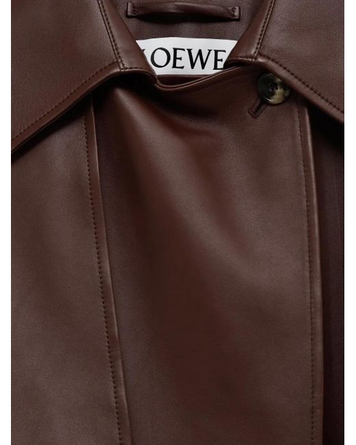 Loewe Brown Baloon Leather Jacket