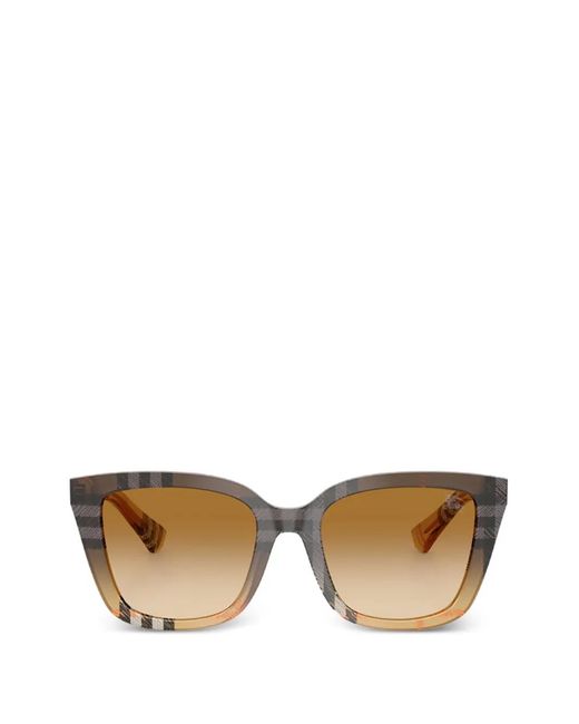 Burberry Multicolor Check Square-Frame Sunglasses