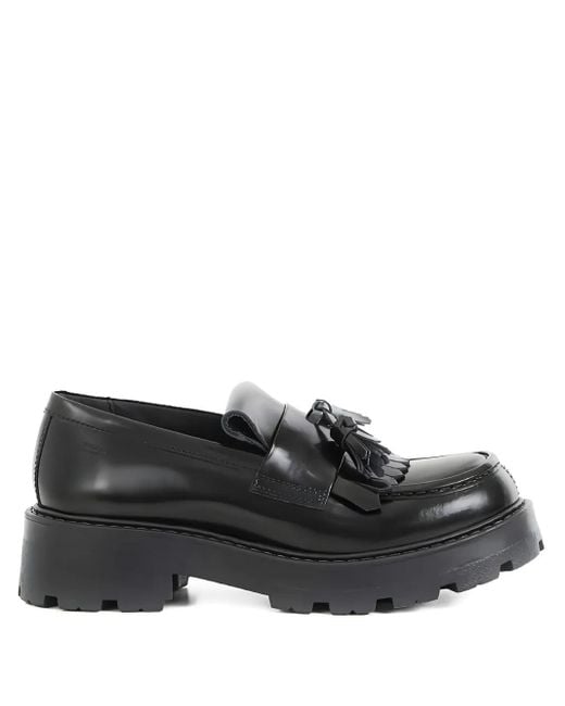 Vagabond Cosmo 2.0 Loafers Met Plateauzool En Kwastjes in het Black
