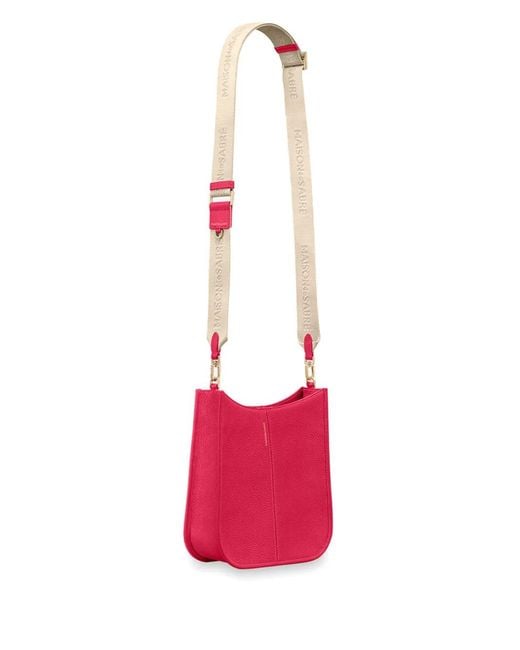 Maison De Sabre Pink Sac Porté Épaule En Cuir