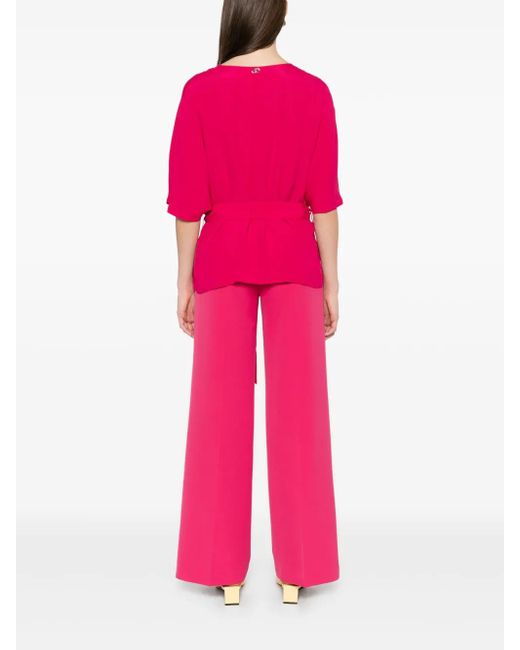 Liu Jo クレープ Tシャツ Pink