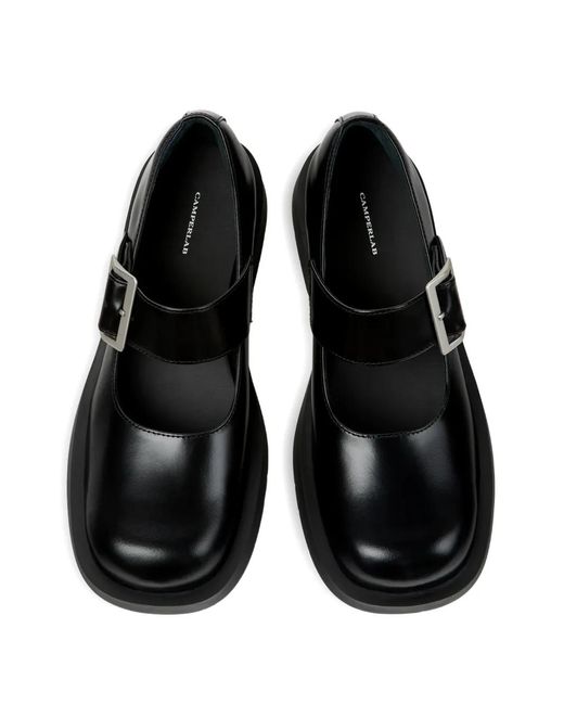 CAMPERLAB Black Buckle Loafers