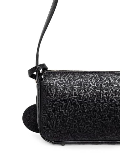 Guess Black Isobel Logo-Plaque Heart-Charm Tote Bag