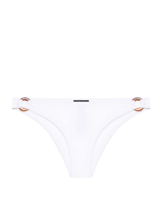 DSquared² White Low-rise Bikini Bottoms