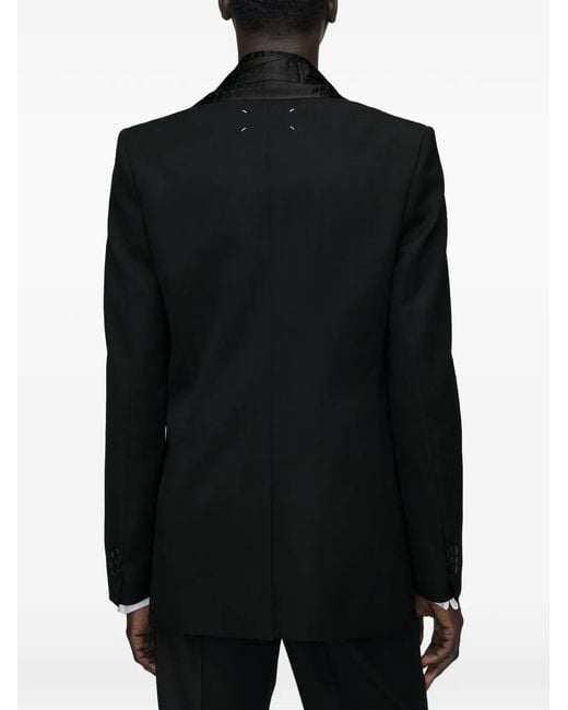 Maison Margiela Black Wool Scarf Jacket for men