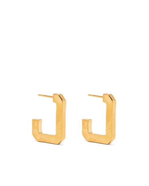 Zadig & Voltaire Metallic Brass Hoop Earring