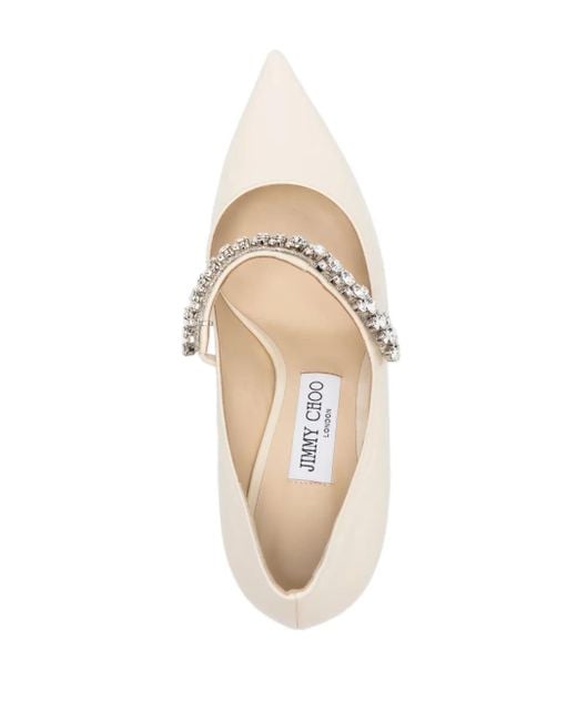 Jimmy Choo White Mules Bing 65Mm