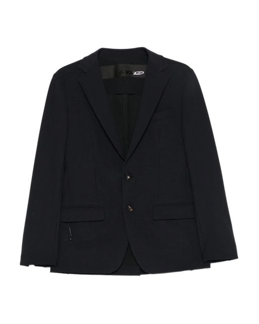 Blazer Gessato di Rrd in Black da Uomo