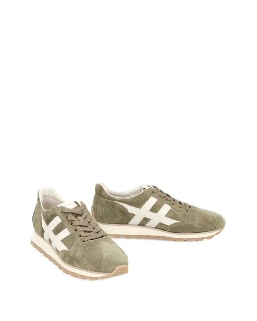 Hogan Green Suede Sneakers for men