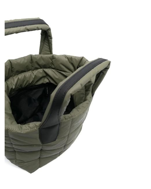 VEE COLLECTIVE Green Gesteppte Tote Bag Mit Logo-Print