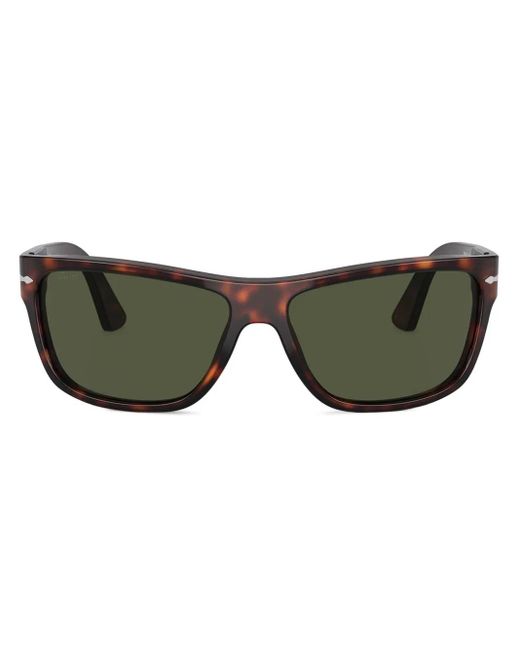 Persol Green Rectangle-Frame Sunglasses