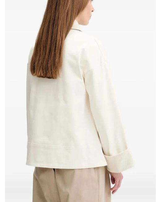 Barbour Natural Abbey Corduroy-Collar Jacket