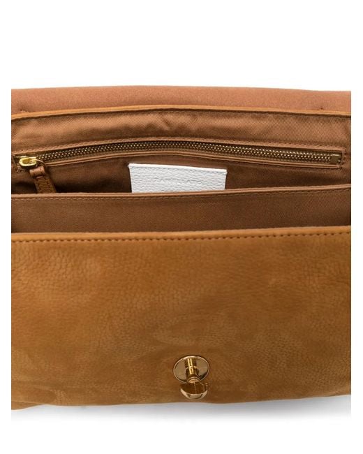 Zanellato Brown Postina Suede Tote Bag