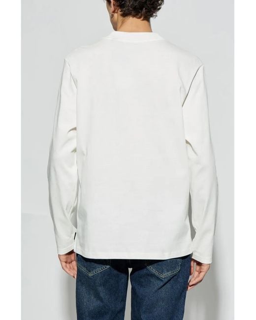 AllSaints White Long Sleeves T-Shirt for men