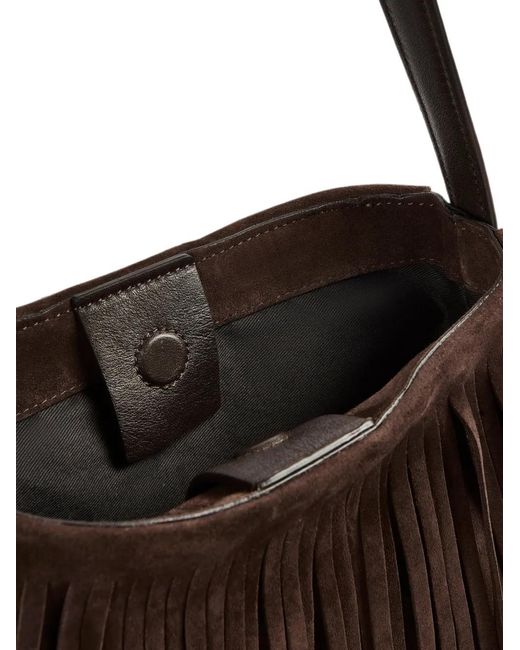 Liviana Conti Brown Pleated Purse