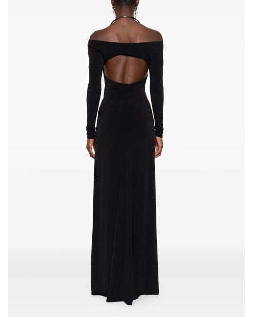 Coperni Black Cut-Out Dress