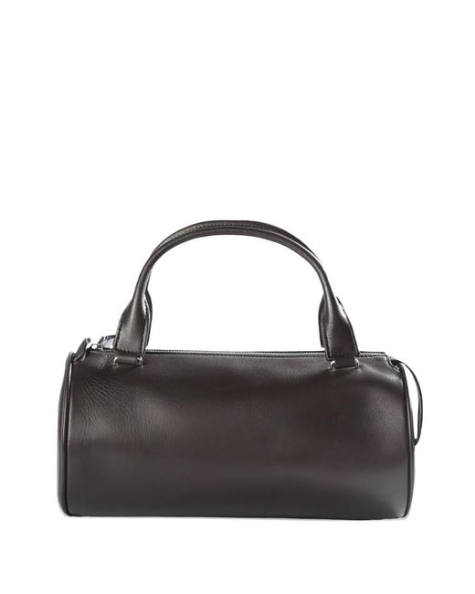 The Row Black Edith Leather Tote Bag