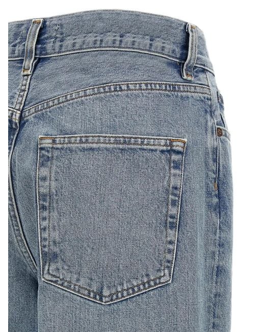 Agolde Blue Straight-Leg Jeans