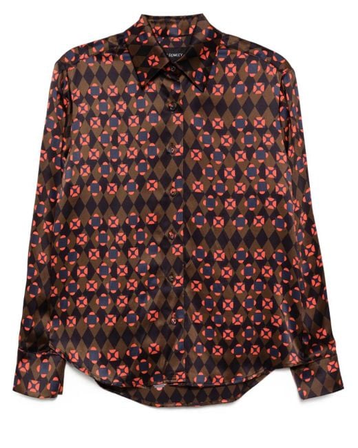 Cynthia Rowley Brown Collectable Shirt