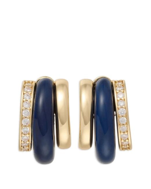 Roxanne Assoulin Blue The Stone Huggie Earrings
