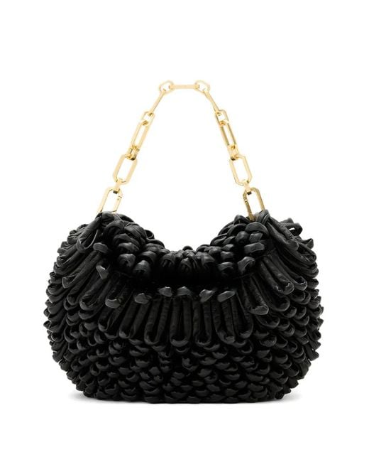 AllSaints Black Mini Madea Tote Bag