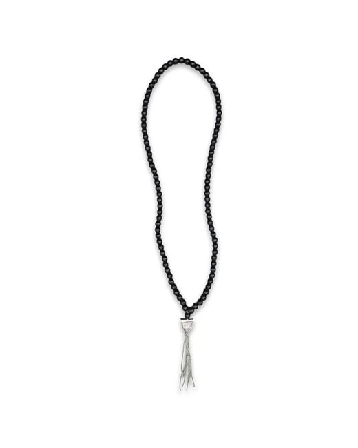 HTC White Mystery Shield Beaded Necklace for men