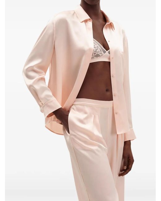 Eres Pink Event Pleated Silk Trousers