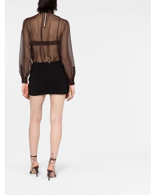The Attico Pink Sequin Miniskirt